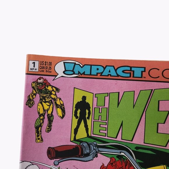 Impact Comics The Web #1 1991 Comic Book Collector Bagged Boarded - Picture 2 of 3